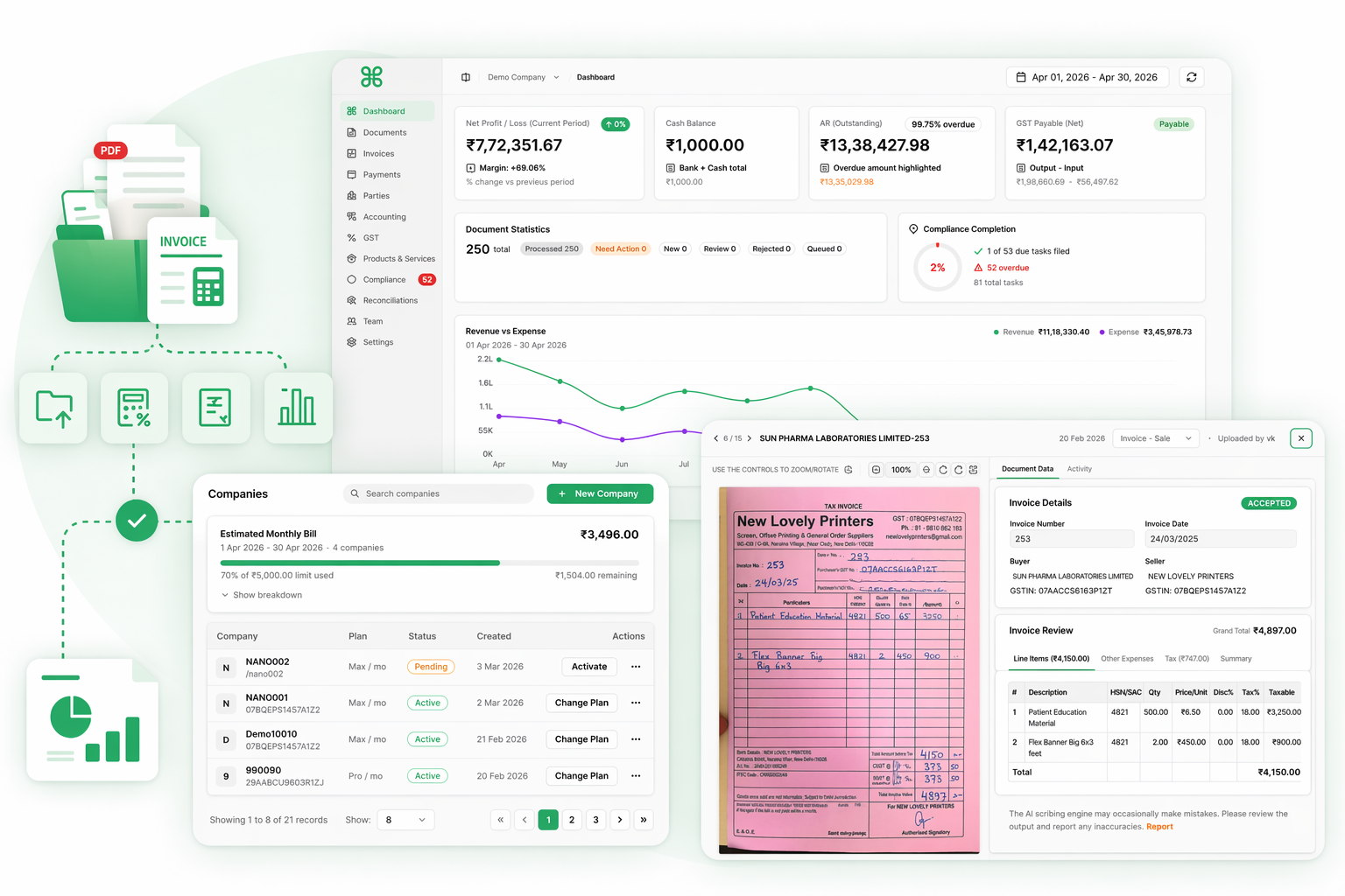 Finscriber Dashboard
